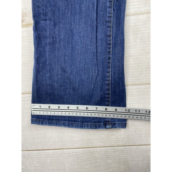 Calvin Klein Jeans Womens 32/14 Blue Ultimate Boot Cut Stretch Denim Dark Wash - Picture 9 of 10